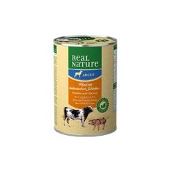 REAL NATURE Classic kutya konzerv adult marha&sonka 6x400g