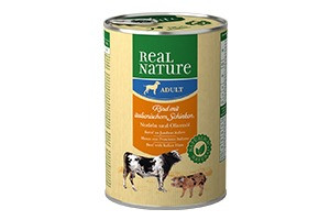 REAL NATURE Classic kutya konzerv adult marha&sonka 6x400g
