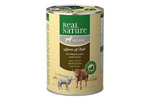 REAL NATURE Classic kutya konzerv senior bárány&borjú 6x400g