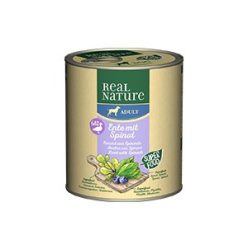 REAL NATURE Classic kutya konzerv adult kacsa&spenót 6x800g
