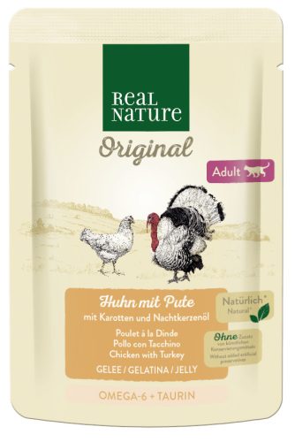 Real Nature Original macska tasak adult szárnyas 12x85g