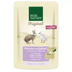   Real Nature Original macska tasak adult nyúl&szárnyas 12x85g