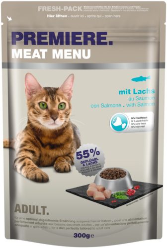 Premiere száraz macskaeledel adult lazac 300g