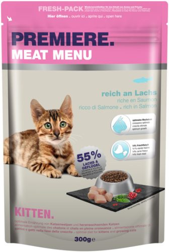 Premiere száraz macskaeledel kitten lazac 300g