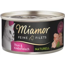   Miamor Feine Filets Naturelle macska konzerv tonhal&rák 24x80g