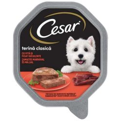 Cesar kutya tálka marha&máj 14x150g
