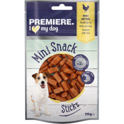 Premiere Mini Sticks kutya jutalomfalat csirke&rizs 70g