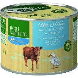  Real Nature Classic kutya konzerv junior borjú&baromfi 6x200g