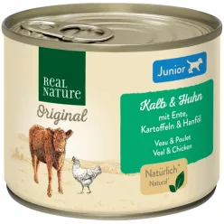   Real Nature Original kutya konzerv junior borjú&baromfi 6x200g