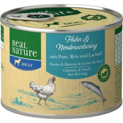 Real Nature Classic kutya konzerv adult csirke&hering 6x200g