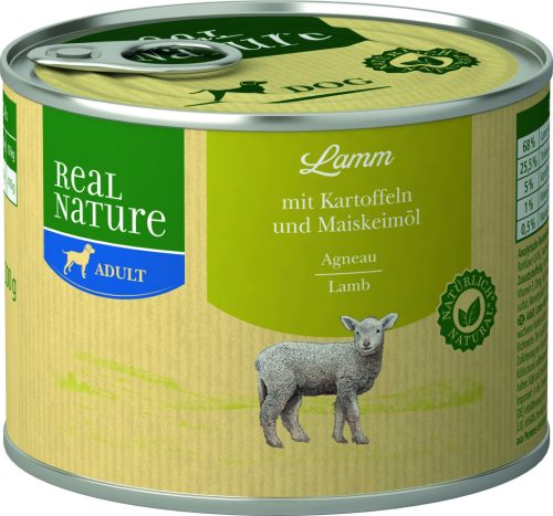 Real Nature Classic kutya konzerv adult bárány&burgonya 6x200g