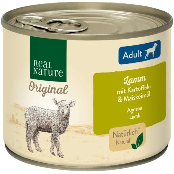 Real Nature Original kutya konzerv adult bárány&burgonya 6x200g