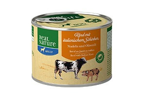 REAL NATURE Classic kutya konzerv adult marha&sonka 6x200g