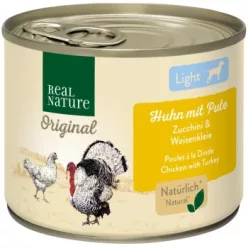   Real Nature Original kutya konzerv adult light csirke&pulyka 6x200g