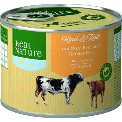 REAL NATURE Classic kutya konzerv light marha&borjú 6x200g