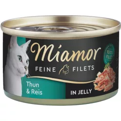   Miamor Feine Filets in Jelly macska konzerv tonhal&rizs 24x100g