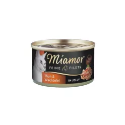   Miamor Feine Filets in Jelly macska konzerv tonhal&fürjtojás 24x100g
