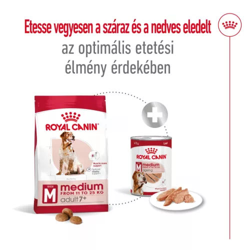 Royal Canin Size Health Nutrition Medium adult 7+ száraz kutyaeledel  15kg