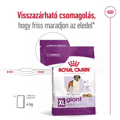 Royal Canin Size Health Nutrition Giant adult száraz kutyaeledel 15kg