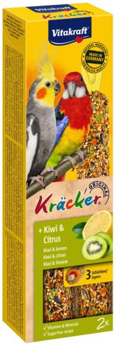 Vitakraft Kräcker nagytestű papagájnak kiwis 180g 2db