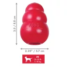 KONG Classic kutyajáték piros M