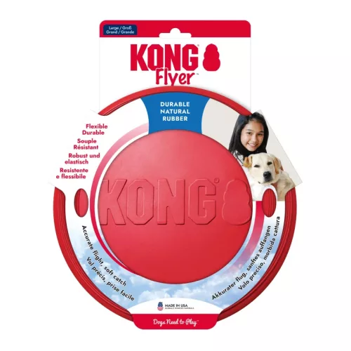 KONG Frizbi kutyajáték piros L