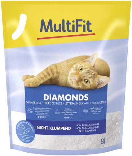 MultiFit Diamonds szilikátos macskaalom 3,4kg