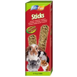 fit+fun duplarúd rágcsálóknak, zöldséges 112g