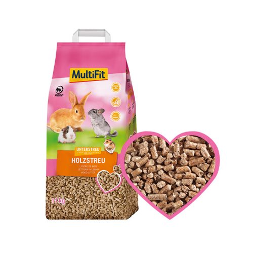 MultiFit kisemlős alom fa pellet 11 kg