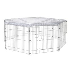   AniOne nyolcszögletű kültéri nyúlkarám hálóval 120cm átmérővel