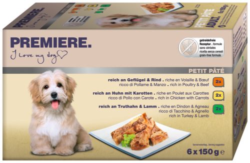 Premiere Petit Páté kutya tálka MP adult 6x150g