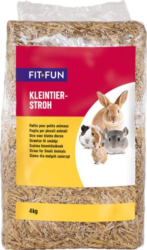 Fit+Fun kisemlősalom szalma 4kg / 120l