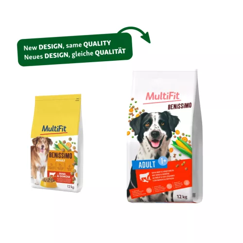 MultiFit Benissimo száraz kutyaeledel adult 12kg