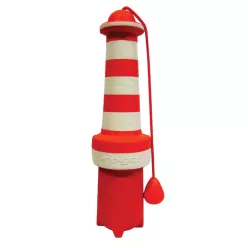Rogz világítótorony kutyajáték piros/fehér 25cm