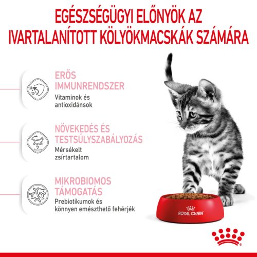 Royal Canin Feline Health Nutrition Kitten száraz macskaeledel steril 400g