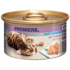 Premiere Soft Mousse macska konzerv adult pulyka 18x85g