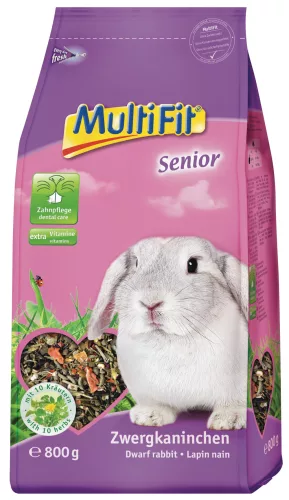 MultiFit törpenyúl eleség Senior 800 g