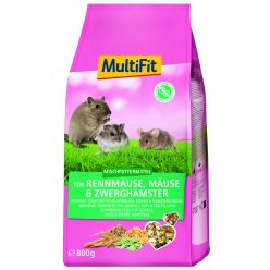 MultiFit egérféle és törpehörcsög eledel 800g