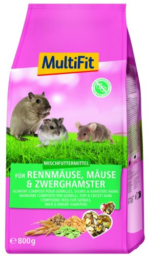 MultiFit egérféle és törpehörcsög eledel 800g