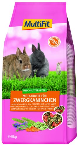 MultiFit törpenyúl eleség répával 5 kg