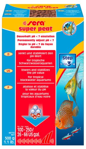 Sera Feketetőzeg Granulátum akváriumi szűrőanyag 500g