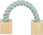 Trixie kisemlős játék fakocka kötéllel 20cm