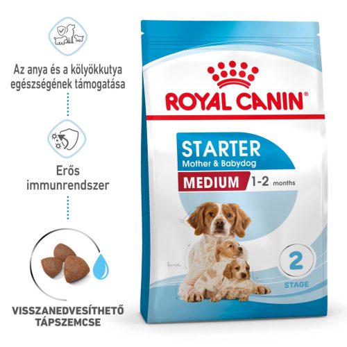 Royal Canin Size Health Nutrition Medium starter Mother&Babydog száraz kutyaeledel 4kg