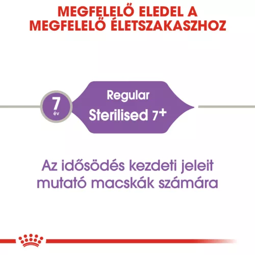 Royal Canin Feline Health Nutrition Sterilised 7+ száraz macskaeledel 1,5kg