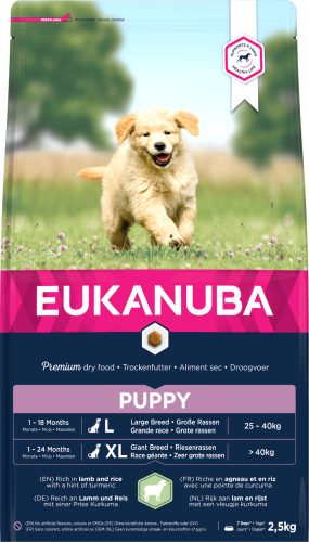 Eukanuba Large Breeds száraz kutyaeledel puppy bárány&rizs 2,5kg
