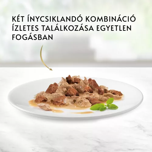 Gourmet Gold macska konzerv duo marha&csirke 12x85g