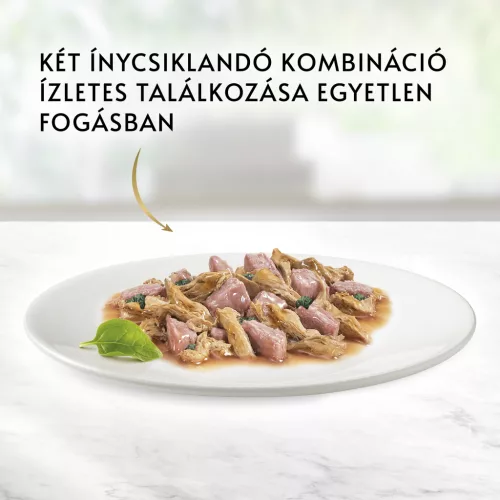 Gourmet Gold macska konzerv duo tonhal&spenót 12x85g