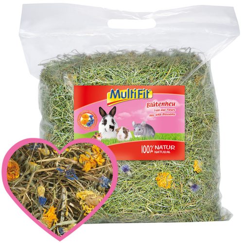 MultiFit kisemlős eledel széna réti virágokkal 500g
