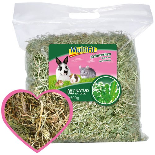 MultiFit kisemlős eledel széna gyógynövényekkel 500g