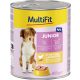 MultiFit kutya konzerv paté junior szárnyas 6x800g